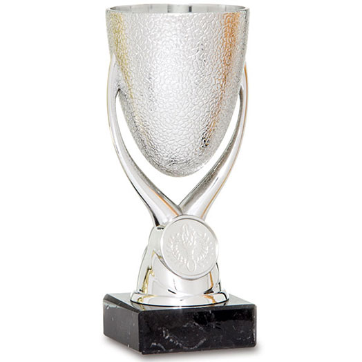 Copa portadiscos de 15 cm en oro, plata y bronce