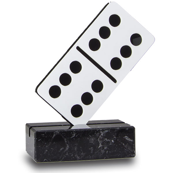 Trofeo domino metacrilato
