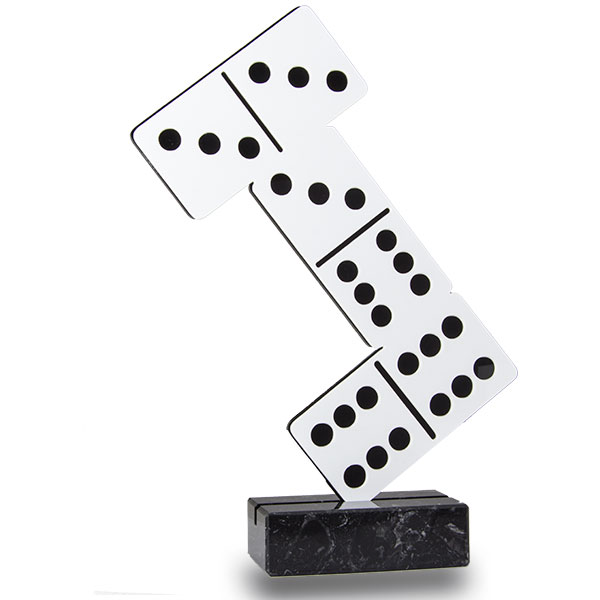 Trofeo domino metacrilato