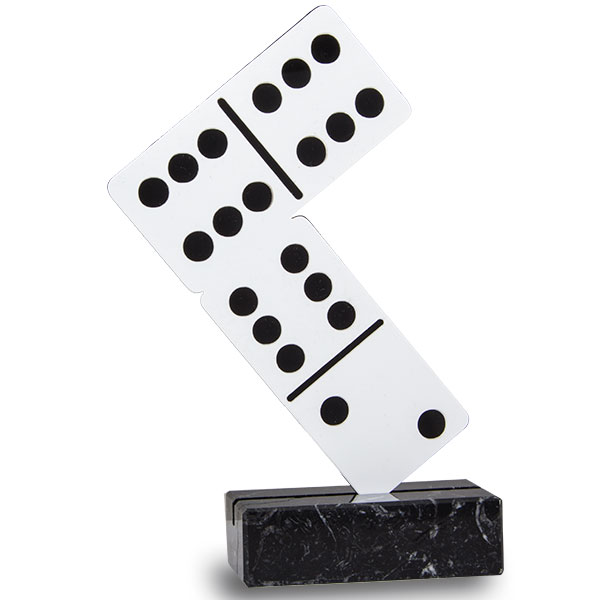 Trofeo domino metacrilato