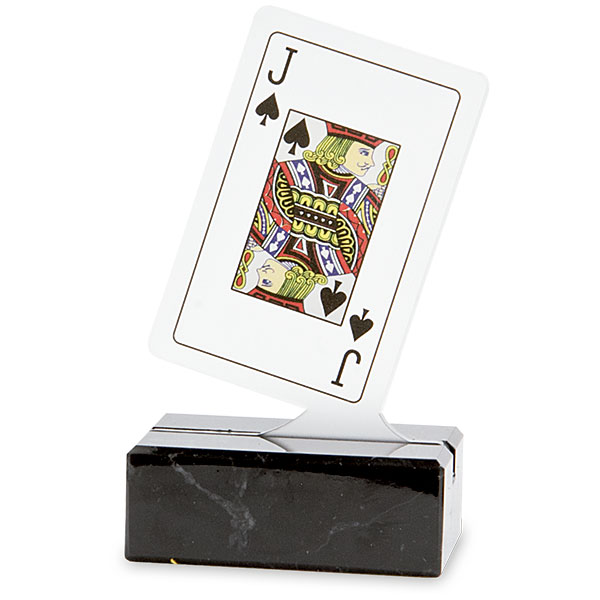 Trofeo cartas póker metacrilato